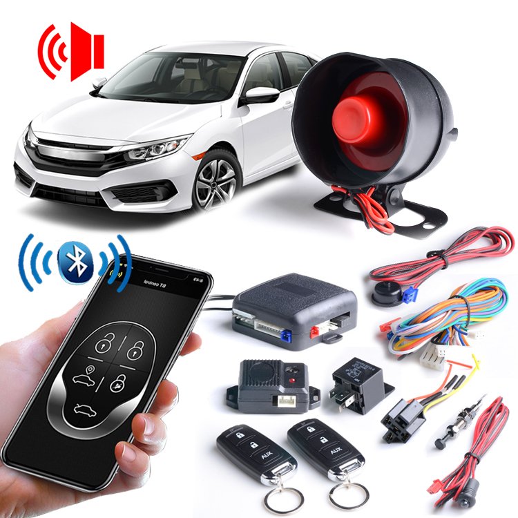Auto Electronics Car Alarm System With Phone APP BT Remote Control Smart Car Alarm System